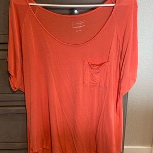 Adam Levine Collection Women's Vibrant Coral Tee